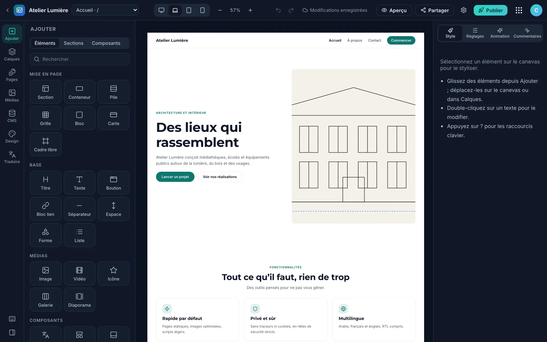 Éditeur Woosool Wajha sur le site d’un atelier