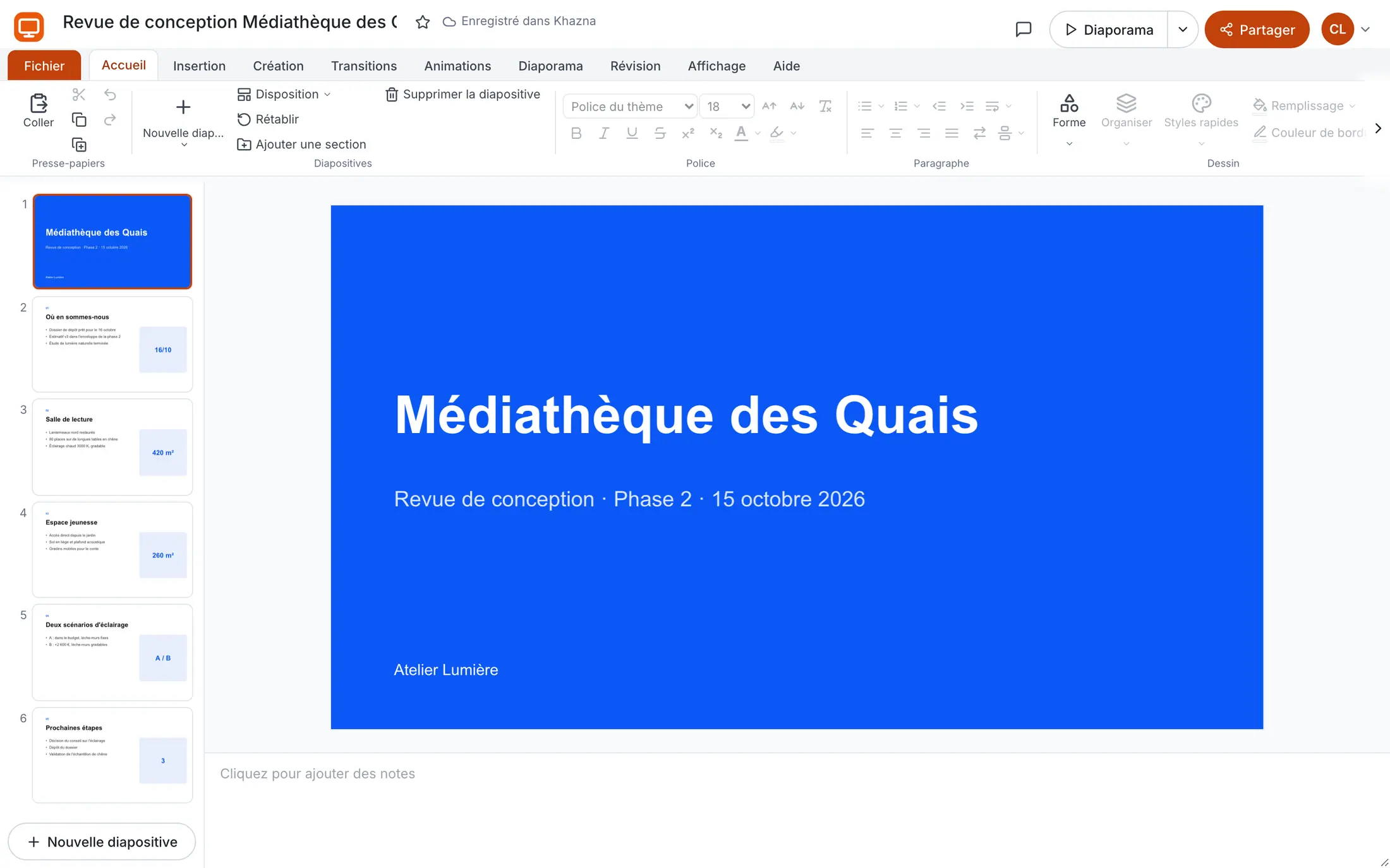 Woosool Sard avec une présentation de revue de conception